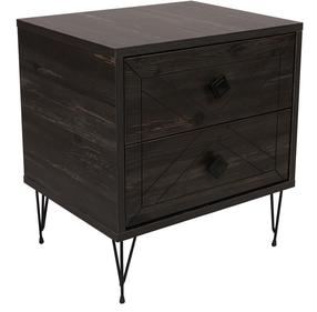 Naktinis staliukas Kalune Design Luna 854KLN3312, tamsiai ruda sp., 55 cm x 50 cm x 40 cm
