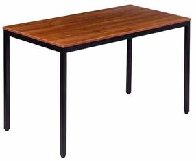Valgomojo stalas ModernHome, ruda sp./juoda sp., 120 cm x 60 cm x 73.5 cm