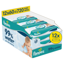 Drėgnos servetėlės kūdikiams Pampers Aqua, 720 vnt.