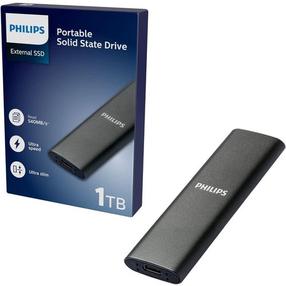 Kietasis diskas Philips External FM01SS030P/00, SSD, 1 TB, juoda sp.