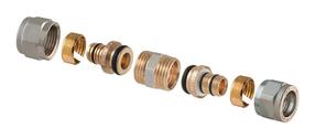 Демонтаж зажимного соединения TDM Brass 1440, 16mm, латунь/никель