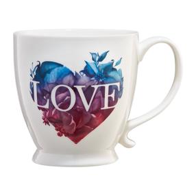 Puodelis Ambition Love Letters, balta sp., 0.4 l