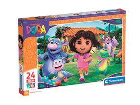 Dėlionė Clementoni Super Color Dora 24826, 62 cm x 42 cm, 24 vnt.