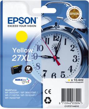 Tintes printera kasetne Epson 27XL, dzeltena krās.