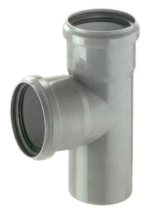 Trišakis vidaus kanalizacijai Magnaplast HTplus, 110 mm x 110 mm, 87 °