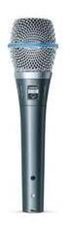 Vadu mikrofons Shure Beta 87A, melna krās.