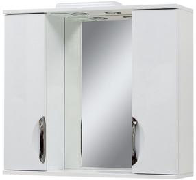 Vonios spintelė Sanservis Laura Laura 85 with mirror, balta, 17 cm x 85.4 cm x 70.1 cm