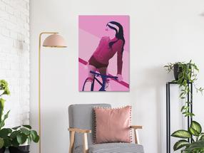 Reprodukcija Artgeist Woman On Bicycle, h-a-0147-b-a, 80 cm x 120 cm