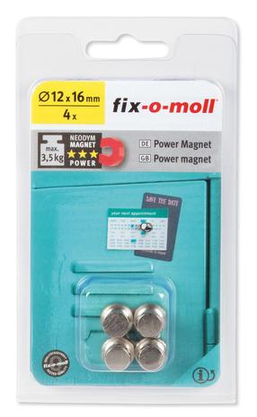 Магнит Fix-O-Moll 3562820, серый цв., 4 шт.