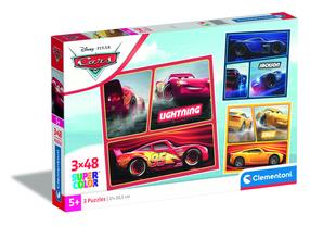 Пазл 3in1 Clementoni 3x48 CARS 25305, 32 см x 22 см, 144 шт.