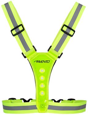 Atstarojošās vestes Avento LED Reflective Vest 606SC44REFLG, dzeltena krās./pelēka krās., Universāls izmērs