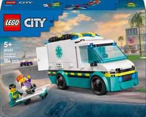 Konstruktorius LEGO® City Greitosios pagalbos automobilis 60451, 184 vnt.