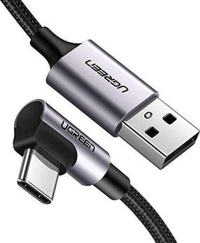 Laidas Ugreen 50941, USB/USB-C, 100 cm, juoda sp./pilka sp.