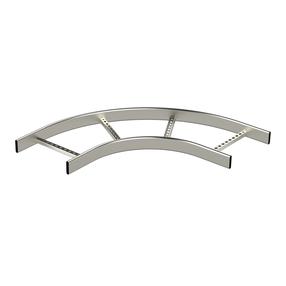 Sujungimas kopėčioms MEKA KS90-200 R=300 HDG, 65 cm x 65 cm x 6 cm