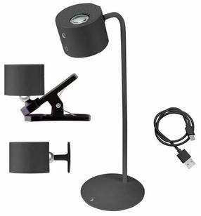 Stalinis šviestuvas Beper P201UTP304, LED, 2.3W, juoda sp./juoda sp.