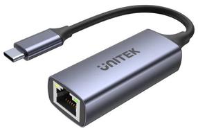 Адаптер Unitek USB-C - RJ-45 U1323A USB-C male, RJ-45 female, серый цв.