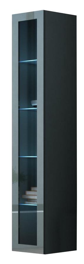 Sieninė lentyna Cama Meble Vigo 180, pilka, 40 cm x 30 cm x 180 cm