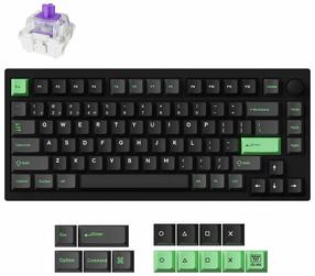 Juhtmevaba arvutiklaviatuur Keychron Lemokey P1 HE P1H-M1Z Gateron Double-Rail Magnetic Nebula, EN, must v.