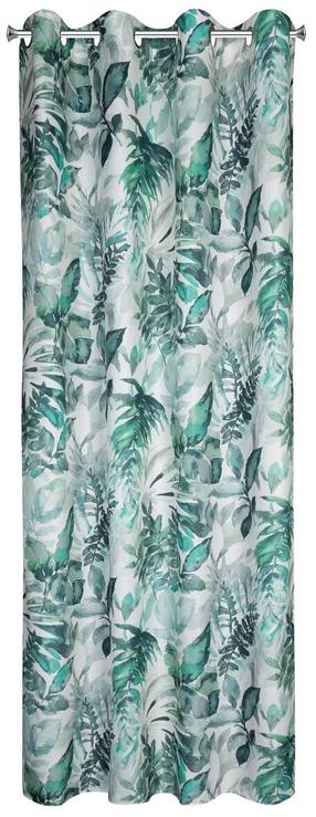 Naktinė užuolaida ZKPM-01, balta sp./turkio sp./žalia sp., 140 cm x 250 cm
