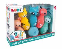 Žaidimas, gyvūnai Ludi Bowling, įvairių spalvų, 6 vnt.