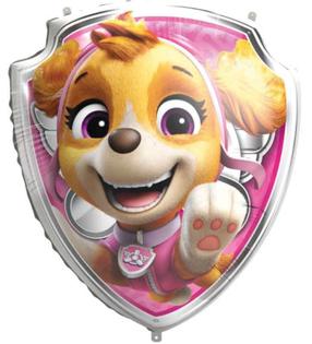 Folijas balons figūriņa GoDan Paw Patrol Skye, sudraba krās./dzeltena krās./rozā krās.