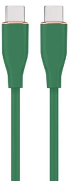Vads Gembird Premium silicon USB Type-C Vīrietis, USB Type-C Vīrietis, 1.5 m, zaļa krās.