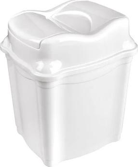 Atkritumu tvertne Orion 731344, balta krās., 28 l, 49.5 cm x 34 cm
