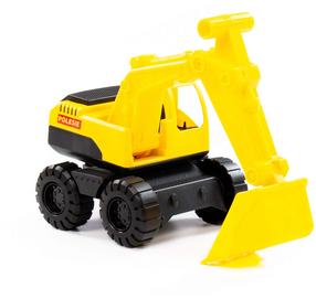  Игрушечный трактор Wader-Polesie Expert Excavator 84187, желтый цв.