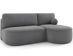 Kampinė sofa - lova Livosa Poco 04, pilka sp., dešininė, 144 x 220 cm x 93 cm