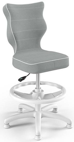Laste töötool Petit HC+F Size 3 JS03, 33.5 x 30 x 89.5 cm, valge v./hall v.