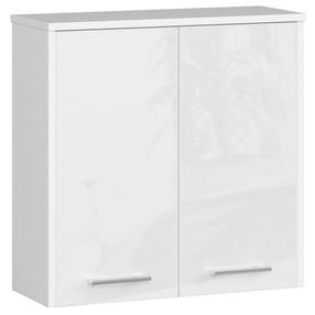 Pakabinama vonios spintelė Akord W60, skaidri sp./balta sp., 22 cm x 60 cm x 60 cm