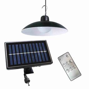 Sieninis šviestuvas su saulės baterija Milagro Saturn, 6W, IP44, juoda sp.