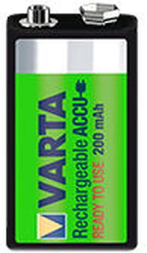 Įkraunamas elementas Varta, 9 V, 200 mAh