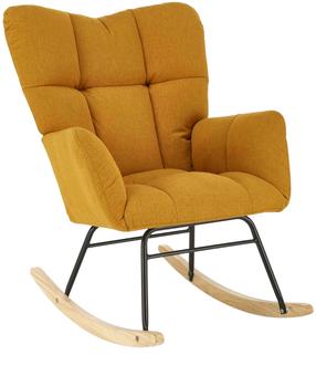 Supamasis krėslas Leisure Furniture Vasco, garstyčių sp., 97 cm x 70 cm x 94 cm