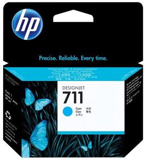 Tintes printera kasetne HP 711, zila krās.