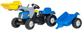 Педальный трактор Rolly Toys NEW HOLLAND, синий цв.