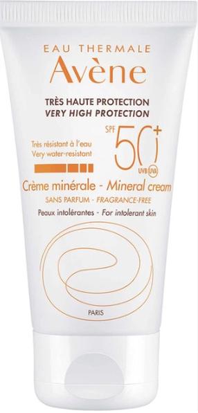 Крем для ухода за загаром Avene Mineral Cream SPF50, 50 мл