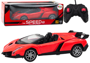 Rc automašīna Lean Toys Speed 1 Emulation, 1:16, sarkana krās.