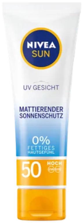 Крем для ухода за загаром для лица Nivea Sun Shine Control Light Tinted SPF50, 50 мл