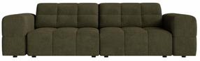 Sofa Cosmopolitan Design Chicago Chenille Eden 12, alyvuogių žalia sp., 102 x 212 cm x 78 cm