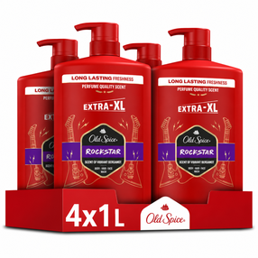 Ķermeņa mazgāšanas želeja vīriešiem Old Spice Rockstar, 4000 ml