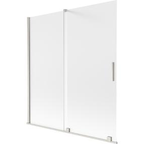 Dušo sienelė Mexen Velar, 150 cm x 150 cm, skaidri sp./matinio nikelio sp./matinis
