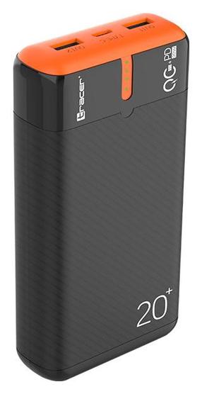 Nešiojamas įkroviklis (Power bank) Tracer EnerGen, 20000 mAh, 20 - 22.5 W, juoda sp.