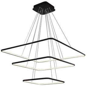 Šviestuvas kabinamas Milagro Ring Nix ML519, LED, 3000 °K, 3 x 117 W, balta sp. / juoda sp.