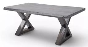 Kavos staliukas MC Akcent Cartagena, pilka sp./tamsiai pilka sp., 110 cm x 70 cm x 45 cm