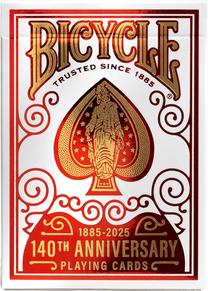 Kortų žaidimas Bicycle 140th Anniversary, EN