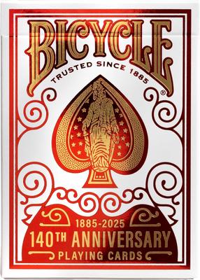Kortų žaidimas Bicycle 140th Anniversary, EN