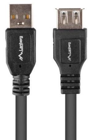 Kaabel Lanberg USB-A M/F USB 2.0, USB Type A, 1.8 m, must v.