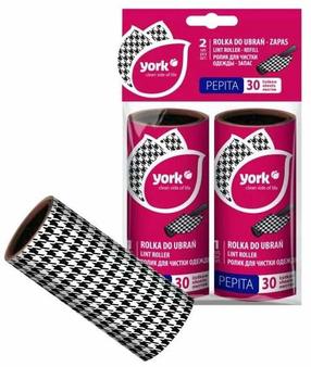 Drēbju tīrīšanas ruļļa uzpilde.asdasfasf York Pepita, papīrs, 2 gab.