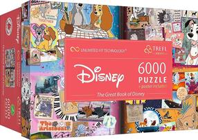 Пазл Trefl The Great Book of Disney, 133 см x 92 см, 6000 шт.